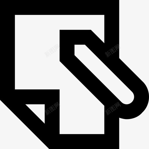 文章博客文档图标svg_新图网 https://ixintu.com 博客 文档 文章 笔记 线要素图标集 铅笔