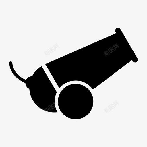 大炮炸弹爆炸图标svg_新图网 https://ixintu.com 大炮 武器 游戏 炸弹 爆炸