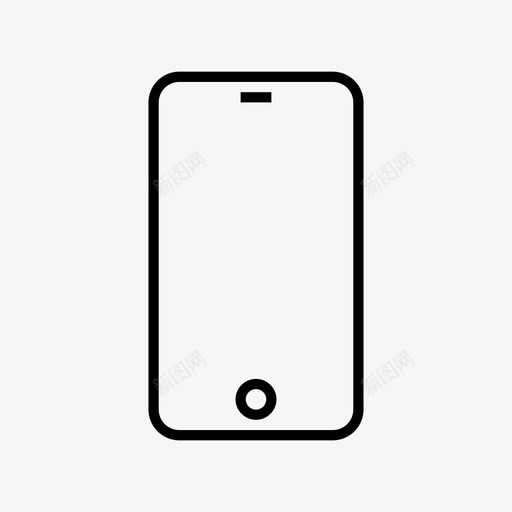 iphone苹果屏幕图标svg_新图网 https://ixintu.com iphone 屏幕 智能手机 苹果