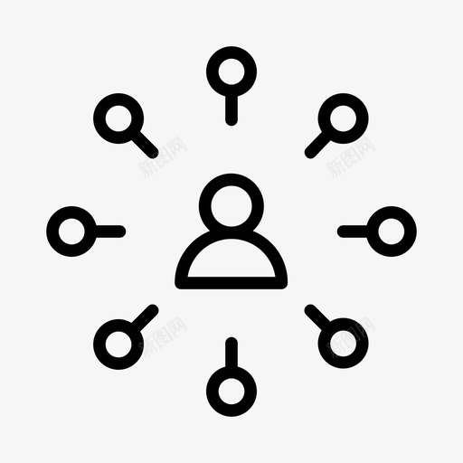 联盟营销网络搜索引擎优化图标svg_新图网 https://ixintu.com 搜索引擎优化 网络 联盟营销
