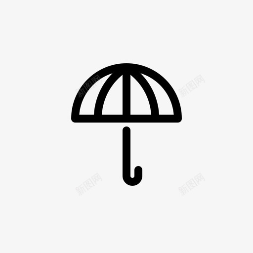 伞雨荫图标svg_新图网 https://ixintu.com 伞 天气 航运物流 荫 雨