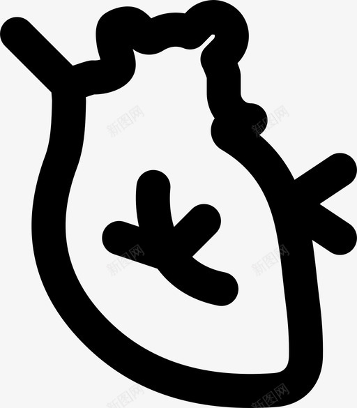 心脏健康医疗图标svg_新图网 https://ixintu.com smashicons医学md大纲 健康 医疗 心脏 肌肉