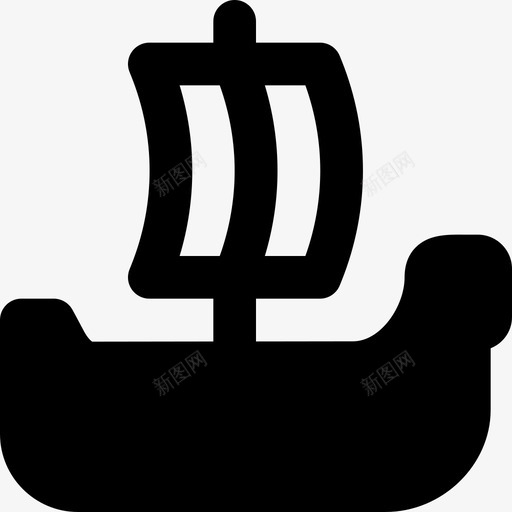 维京船古董中世纪图标svg_新图网 https://ixintu.com 中世纪 古董 史密克中世纪md固体 旧的 维京船