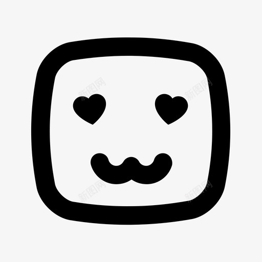 情感情绪微笑图标svg_新图网 https://ixintu.com 微笑 情感 情绪 爱 社交