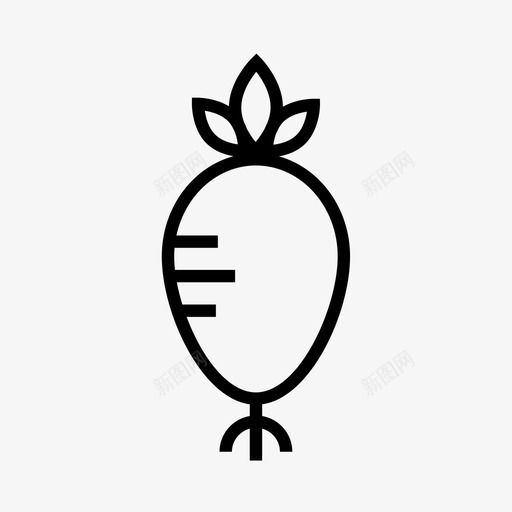 甜菜根食品健康图标svg_新图网 https://ixintu.com 健康 时尚食品 沙拉 甜菜根 蔬菜 食品