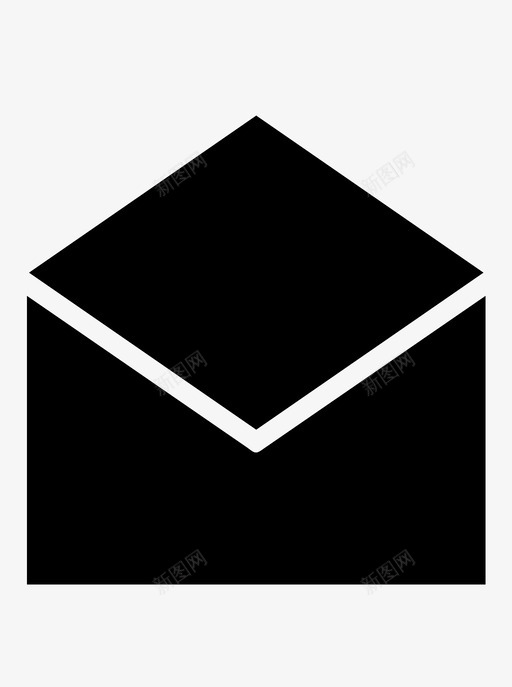 打开信封空白信件图标svg_新图网 https://ixintu.com 信件 信件信封 打开信封 空白 空白信封模版 邮件 邮寄
