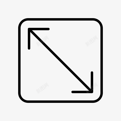 最大化箭头扩展图标svg_新图网 https://ixintu.com 扩展 拉伸 最大化 箭头 调整大小