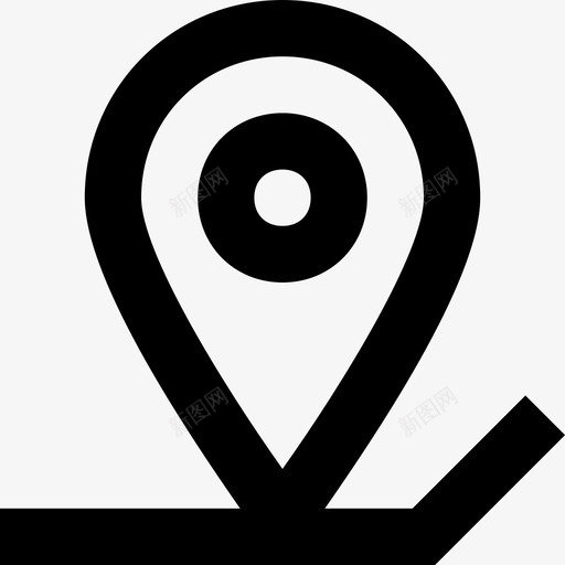 地图图钉gps定位销图标svg_新图网 https://ixintu.com gps 地图图钉 定位指针 定位销 导航 线路要素图标集