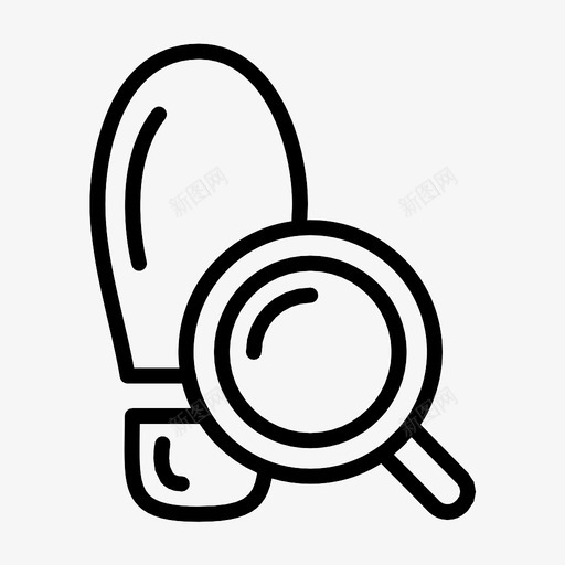 调查警察脚印图标svg_新图网 https://ixintu.com 司法 法律 脚印 警察 调查