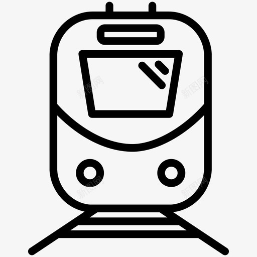 地铁地铁列车铁路图标svg_新图网 https://ixintu.com 交通 地铁 地铁列车 铁路