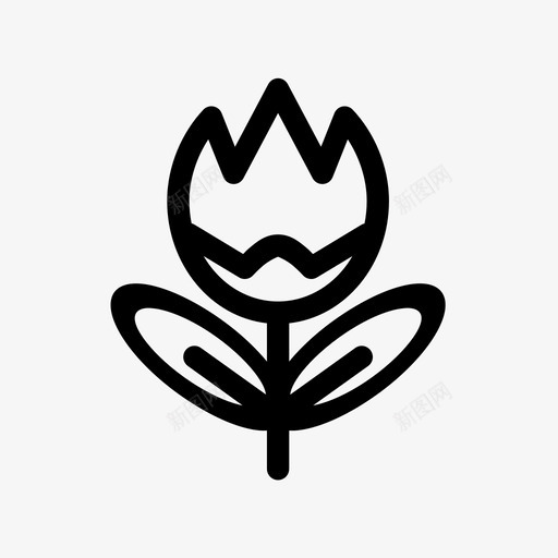 百花齐放美丽植物图标svg_新图网 https://ixintu.com 植物 百花齐放 美丽 郁金香