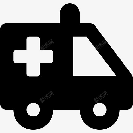 救护车急救车医疗车图标svg_新图网 https://ixintu.com 医疗车 急救车 救护车 网络和用户界面图标