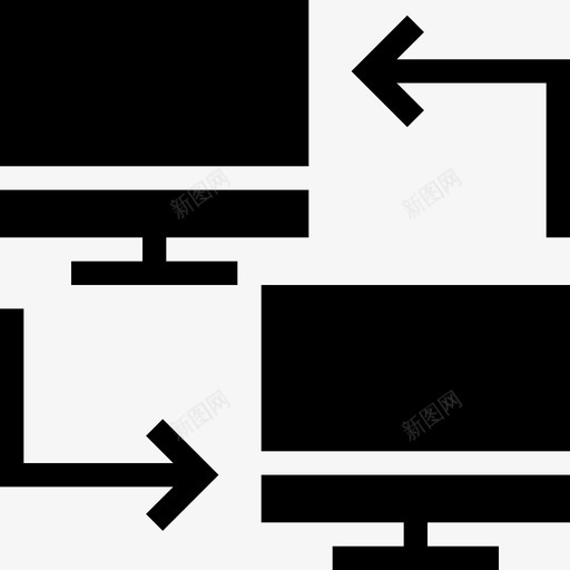 云计算数据交换数据共享图标svg_新图网 https://ixintu.com pc到pc web设计开发标志符号 云计算 数据交换 数据共享 监控