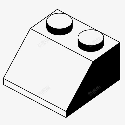 乐高积木积木玩图标svg_新图网 https://ixintu.com 乐高积木 拼积木 玩 积木
