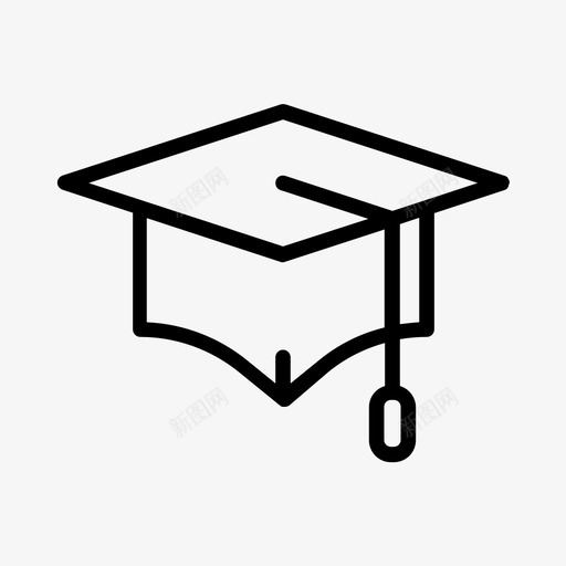 毕业帽学术的毕业生的图标svg_新图网 https://ixintu.com 学术的 帽子 杂七杂八的 毕业帽 毕业生的