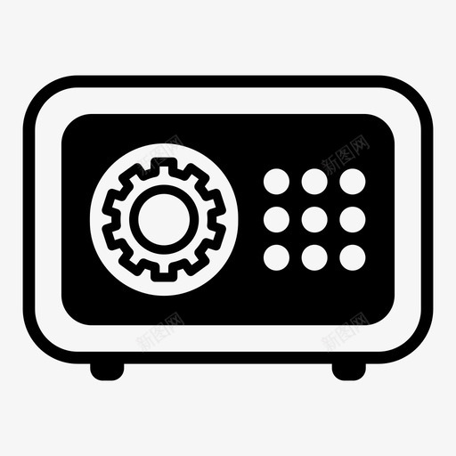 保险箱银行储物柜保险柜图标svg_新图网 https://ixintu.com 保险柜 保险箱 银行储物柜