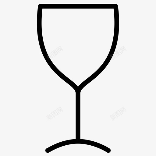 酒杯玻璃器皿玻璃杯图标svg_新图网 https://ixintu.com 玻璃器皿 玻璃杯 聚会 聚会用玻璃杯 酒杯