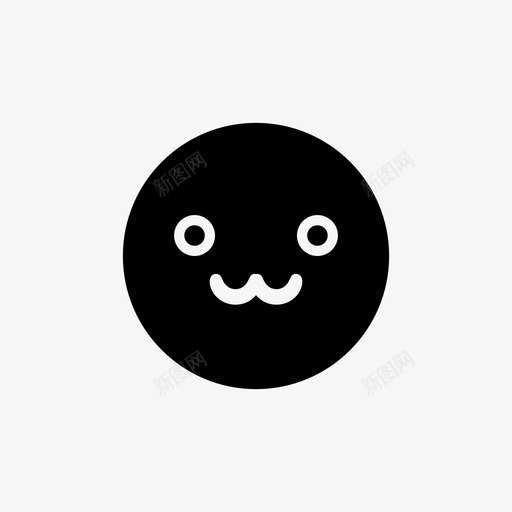 快乐表情可爱表情图标svg_新图网 https://ixintu.com 可爱 微笑 快乐表情 表情 表情填充