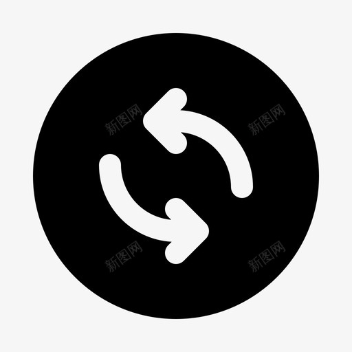 同步箭头方向图标svg_新图网 https://ixintu.com 同步 方向 方式 移动 箭头
