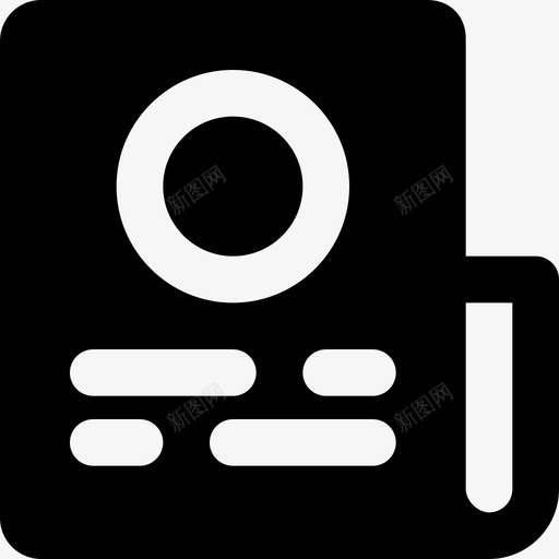 报纸通讯媒体图标svg_新图网 https://ixintu.com 史密克新闻媒体md固体 媒体 报纸 通讯