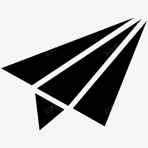 发送电子邮件纸质飞机图标svg_新图网 https://ixintu.com 发送 教育字形图标 电子邮件 纸质飞机