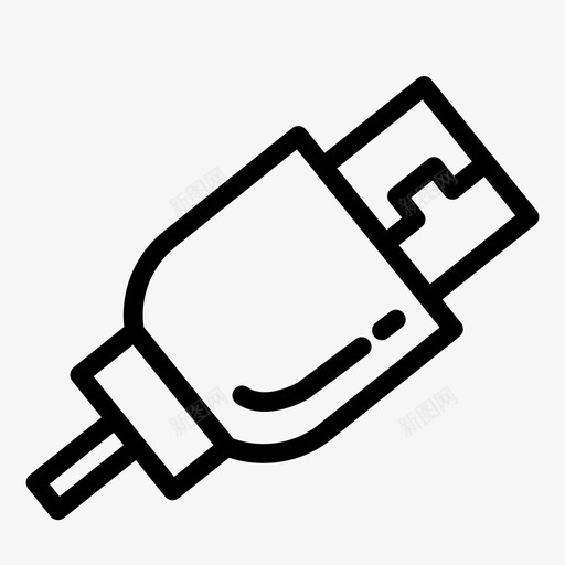 usb电缆充电图标svg_新图网 https://ixintu.com usb usb系列 充电 插头 电缆 连接