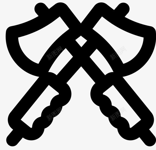 斧头野营户外图标svg_新图网 https://ixintu.com 户外 户外运动 斧头 旅行 野营