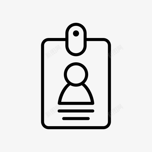 员工卡身份证名片图标svg_新图网 https://ixintu.com 名片 员工卡 地点 身份证