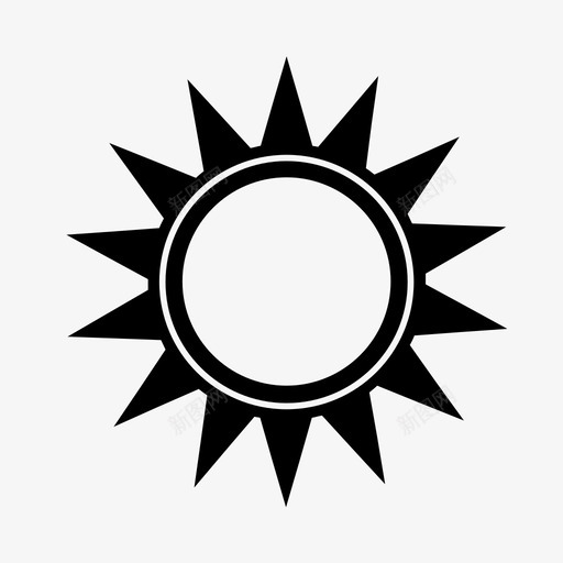 太阳烈日阳光图标svg_新图网 https://ixintu.com 太阳 星星 烈日 阳光