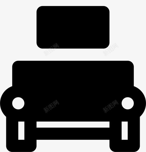 客厅随身物品家具图标svg_新图网 https://ixintu.com 客厅 家具 家居 家居用品 沙发 随身物品