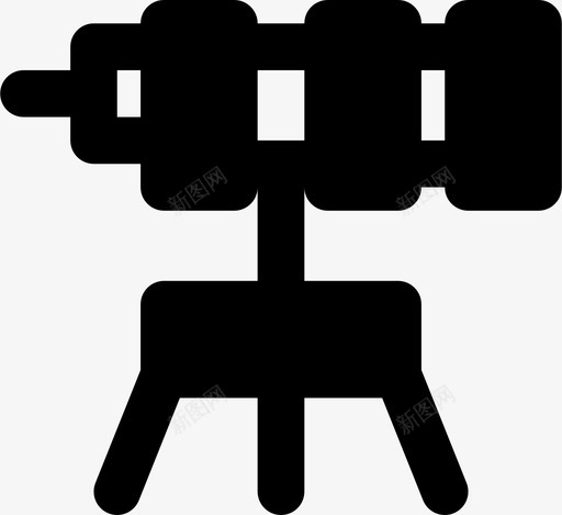 望远镜天文学太空图标svg_新图网 https://ixintu.com 史密森太空2md固体 天文学 太空 望远镜
