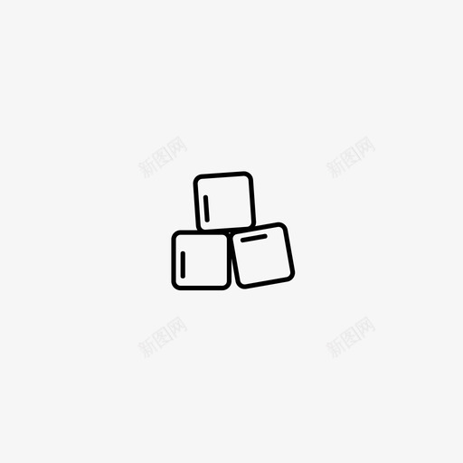 方糖冰块甜的图标svg_新图网 https://ixintu.com capp 冰块 方糖 甜的