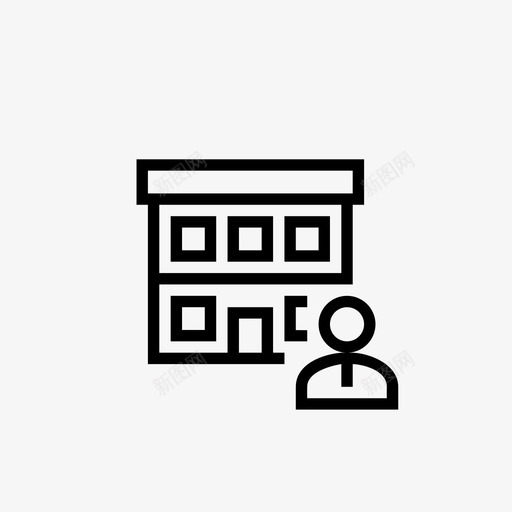 房屋建筑物建筑图标svg_新图网 https://ixintu.com 地产 家庭住宅 建筑 建筑物 房屋