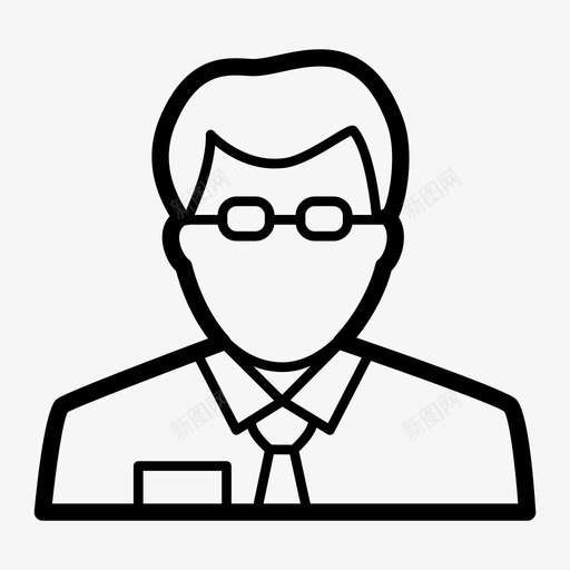 经理商人首席执行官图标svg_新图网 https://ixintu.com 人员 商人 执行官 管理层 经理 首席执行官