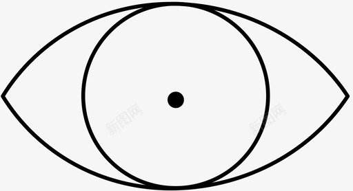 眼睛眼球虹膜图标svg_新图网 https://ixintu.com 显示 瘦图标 眼球 眼睛 虹膜 视图 镜头