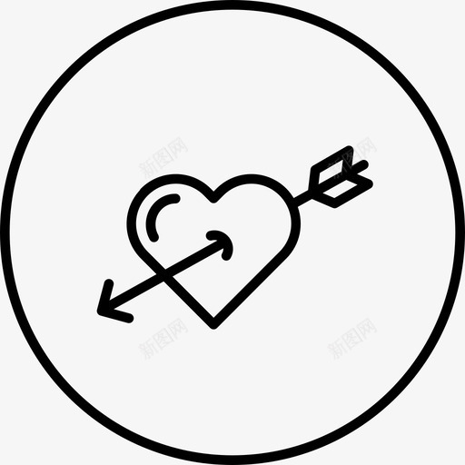 丘比特成就爱情图标svg_新图网 https://ixintu.com 2017年情人节 丘比特 情人节 成就 爱情 真爱
