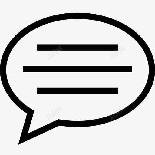 评论气泡聊天图标svg_新图网 https://ixintu.com ios网络用户界面线图标 气泡 聊天 评论 语音气泡
