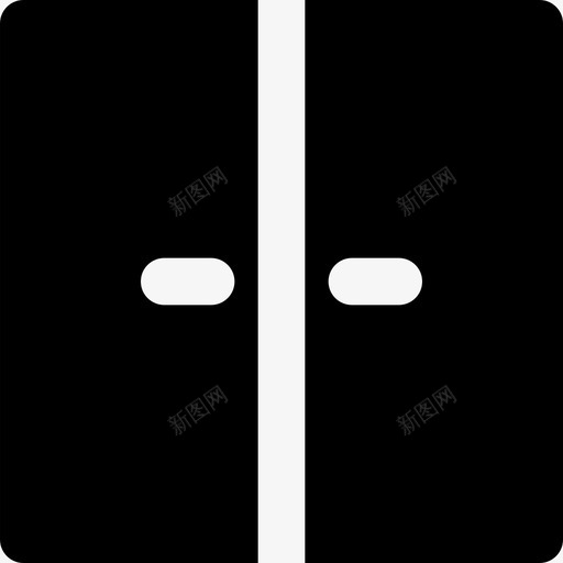 双门结构工具图标svg_新图网 https://ixintu.com 双门 工作 工具 粉碎图标结构和固体 结构