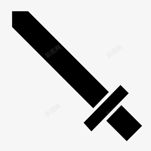 剑攻击刀刃图标svg_新图网 https://ixintu.com rpg武器铭文 中世纪 刀刃 剑 攻击 武器 长剑