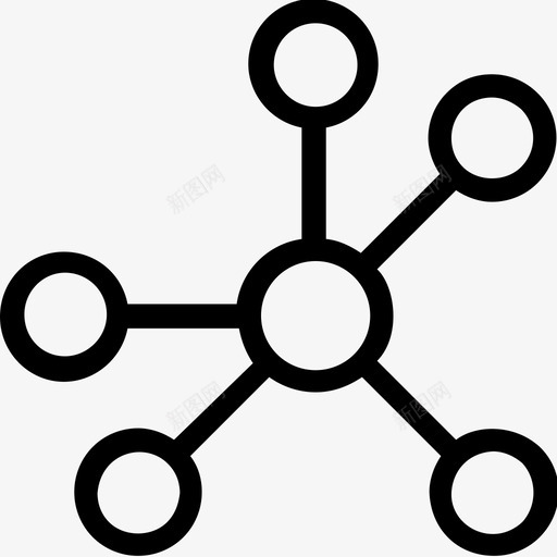 网络连接链接图标svg_新图网 https://ixintu.com 分享 搜索引擎优化和营销 社交媒体 网络 连接 链接