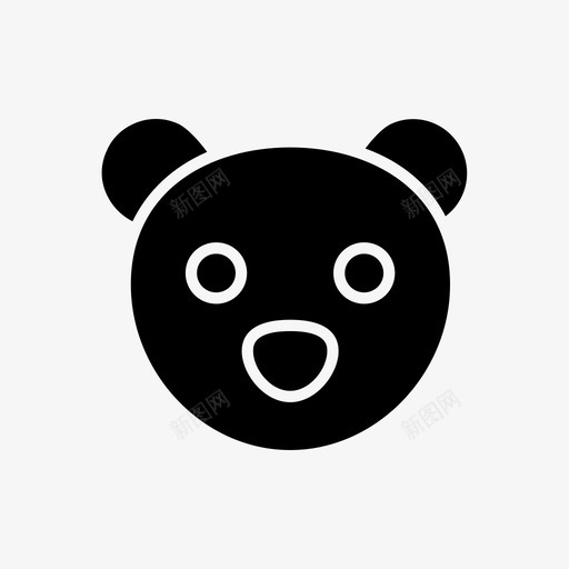 熊动物卡通图标svg_新图网 https://ixintu.com 儿童 动物 卡通 卡通动物 泰迪 熊