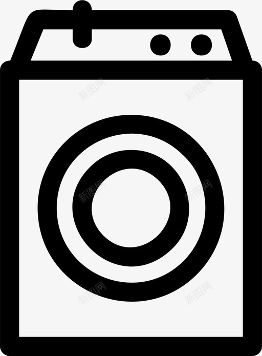 洗衣机电器图标svg_新图网 https://ixintu.com 洗衣机 电器