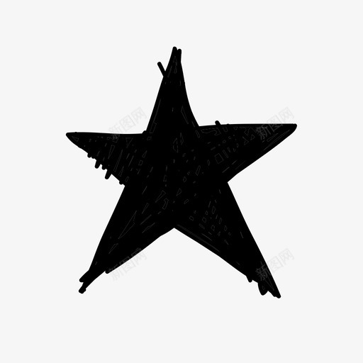 星形手绘图标svg_新图网 https://ixintu.com 手绘 星形