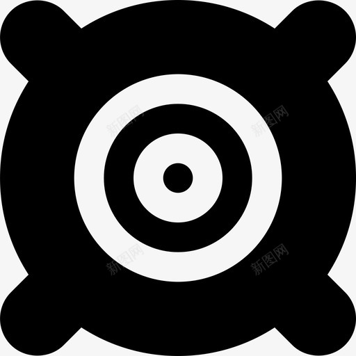 车载扬声器音频音乐图标svg_新图网 https://ixintu.com smashicons音乐2md固态 声音 车载扬声器 音乐 音频