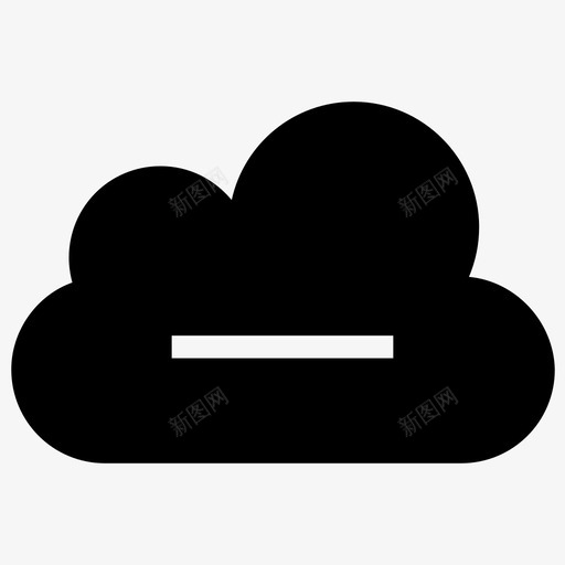 删除云减号未找到图标svg_新图网 https://ixintu.com iosweb用户界面 减号 删除 删除云 未找到