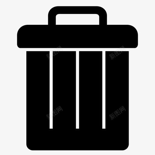 垃圾桶删除浪费图标svg_新图网 https://ixintu.com 删除 垃圾桶 浪费