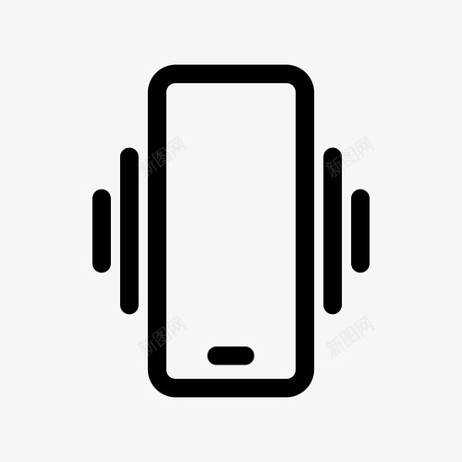 振动模式呼叫通知图标svg_新图网 https://ixintu.com 呼叫 振动模式 电话 通知