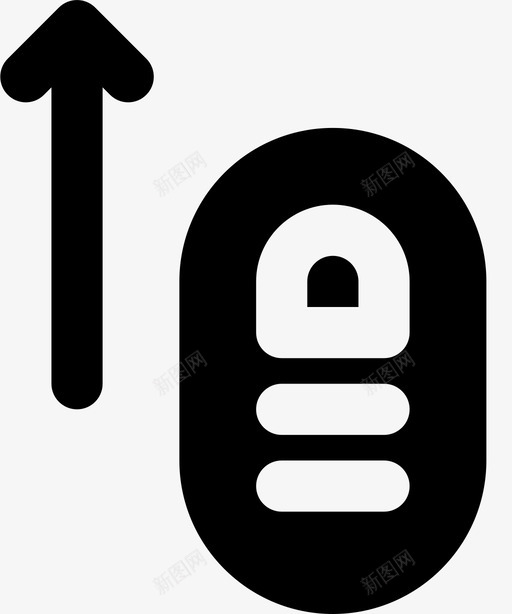向上滑动手指手势图标svg_新图网 https://ixintu.com smashicons手势mdsolid 交互 向上滑动 手 手势 手指