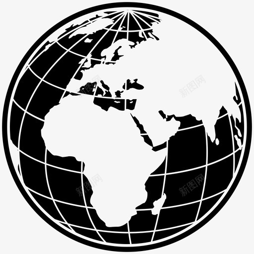 世界地球仪非洲地球图标svg_新图网 https://ixintu.com 世界地球仪 地图 地球 欧洲 非洲