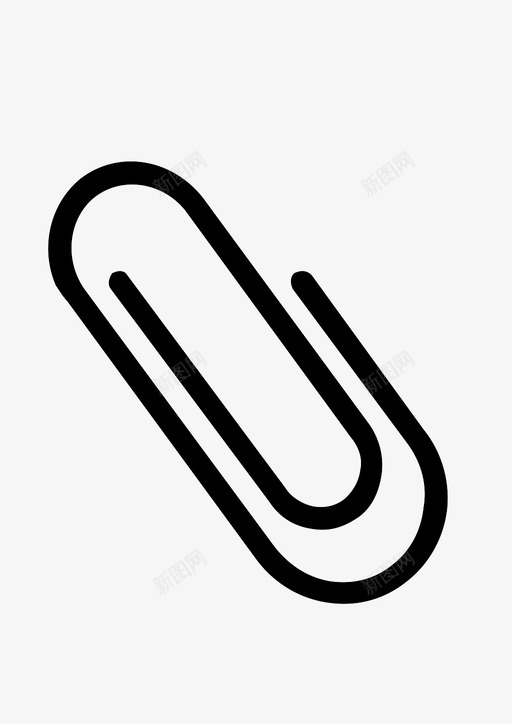 回形针附件别针图标svg_新图网 https://ixintu.com 别针 回形针 附件